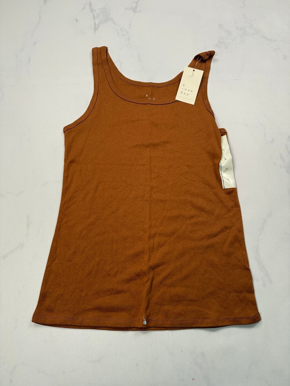 A New Day Tank Top Brown 90s Classic Style - Womens M